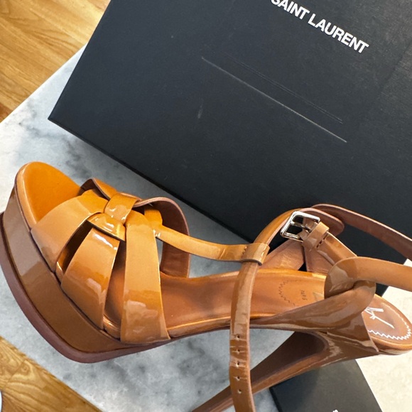 Saint Laurent YSL Women's Patent heels 42 Tribute 105 original box BRAND NEW 👠 - Picture 11 of 16